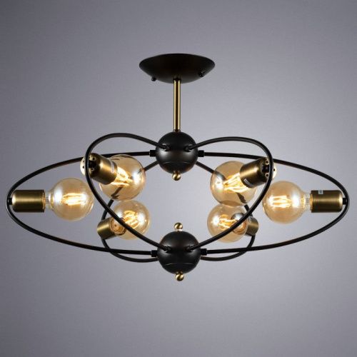 Люстра на штанге Arte Lamp Glasgow (Гласгов) A1963PL-6BK - фото 3
