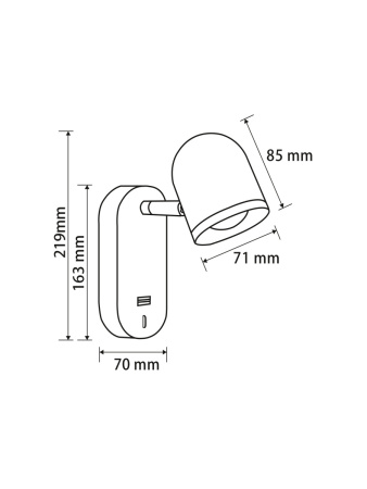 Спот Freya PointThree (Три точки) FR10003WL-L4B