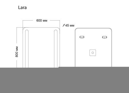 Зеркало с подсветкой Grossman Lara 136080 60х80 подвесное