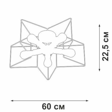Светильник потолочный Vitaluce V3795-0/5PL