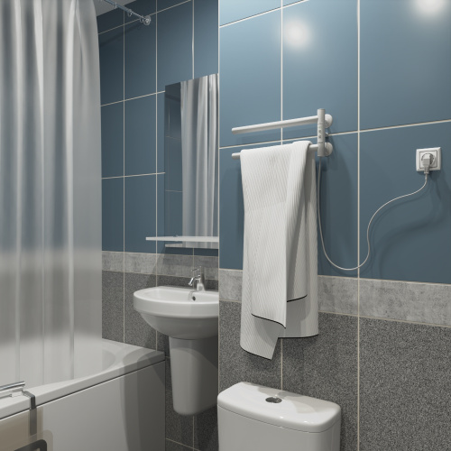 Полотенцесушитель Маргроид Cook Cook-1840-1049-9016R 41х19 электрический белый матовый - фото 4