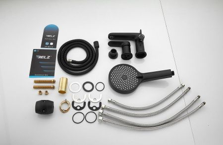 Смеситель BELZ B66713-7 на борт ванны черный