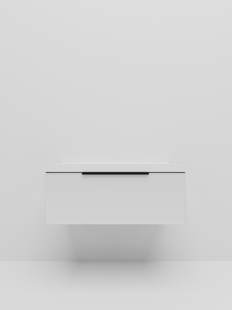 Тумба с раковиной La Fenice SIMPLA NFNC-01-SIM-B-100-3-100 100х50 подвесная цвет белый