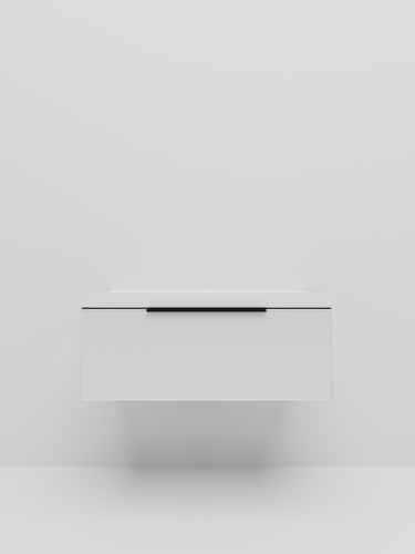 Тумба с раковиной La Fenice SIMPLA NFNC-01-SIM-B-100-3-100 101х36х47 подвесная цвет белый - фото 2