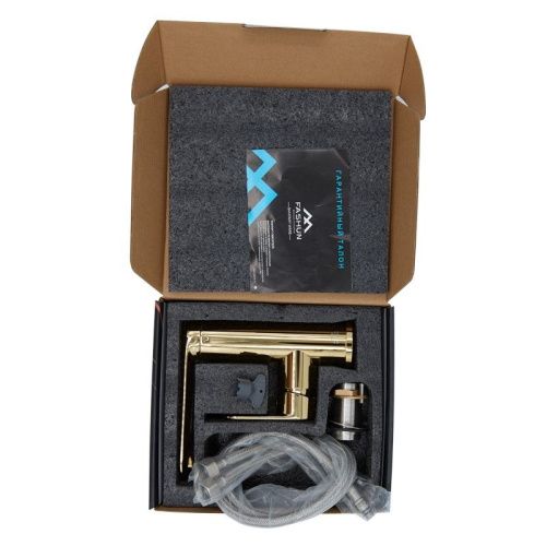 Смеситель Fashun A8885-35 на раковину золото - фото 4