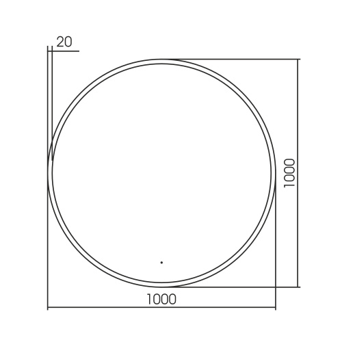 Зеркало в ванную ABBER AG6204SCGL-1.0 100х100 - фото 3