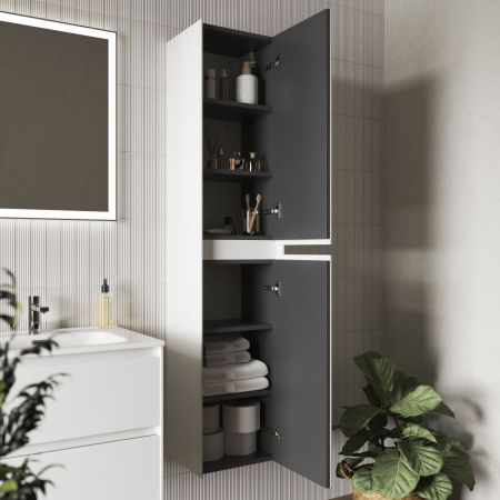 Шкаф-пенал Sancos Cento PCN35W 40х160 подвесной цвет белый