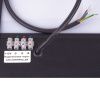 Панель светодиодная Uniel ULO-K16B 2x22W/4000K/L100 5W/RGB IP44 BLACK