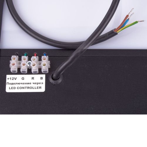 Панель светодиодная Uniel ULO-K16B 2x22W/4000K/L100 5W/RGB IP44 BLACK - фото 4