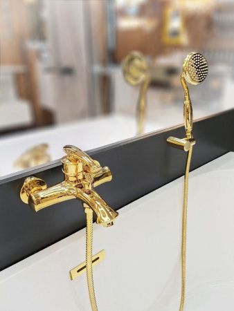 Смеситель для ванны AltroBagno Beatrice AltroBagnoBeatrice0210Or настенный золото