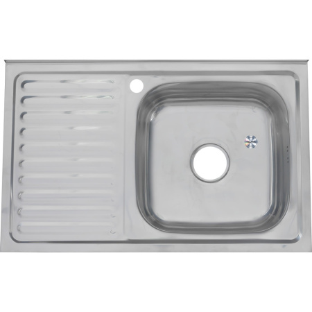 Кухонная мойка Melana 005 t R (*10) 80х50 цвет хром