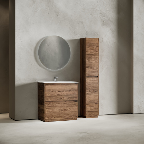 Тумба под раковину Sancos Libra Floor LB80FECH 79х45х84 напольная цвет дуб чарльстон - фото 3