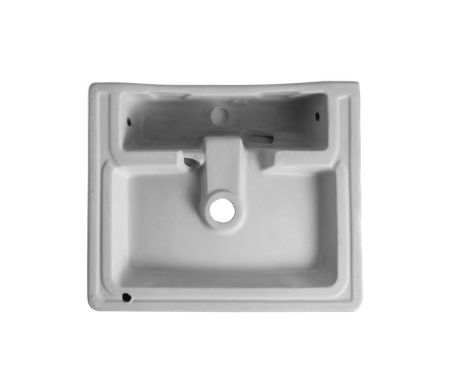 Раковина из сантехнического фарфора Orange B04-500w 50х40 накладная цвет белый