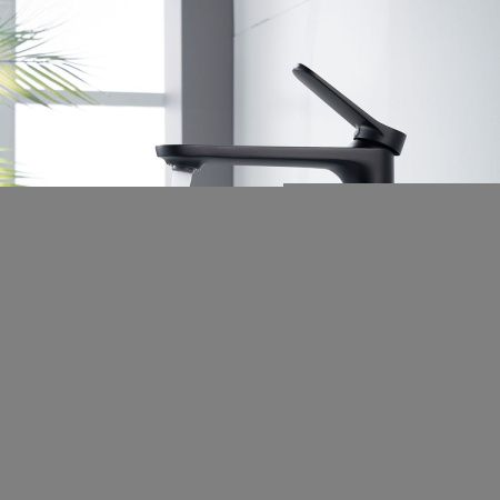 Смеситель для раковины Shevanik S43H S4311H на столешницу черный