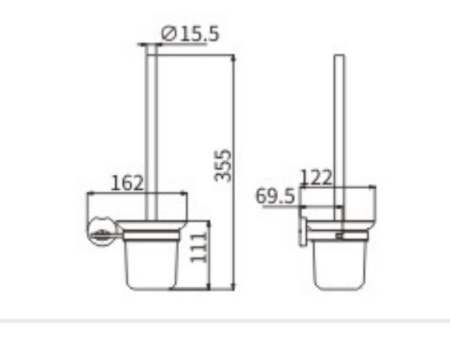 Ершик CeramaLux Loft 53913