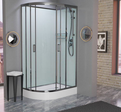 Душевая кабина Frank 174009 120х80 без крыши ориентация правая - фото 2 Душевая кабина Frank 174009 120х80 без крыши ориентация правая - фото 2