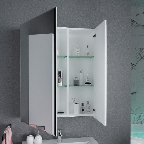 Зеркало-шкаф 1MarKa Соната У29559 75х14х80 подвесной цвет белый - фото 4 Зеркало-шкаф 1MarKa Соната У29559 75х14х80 подвесной цвет белый - фото 4