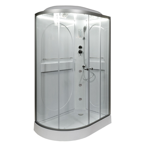 Душевая кабина AvaCan L602RLED+GM 120х80 асимметричная с крышей - фото 2
