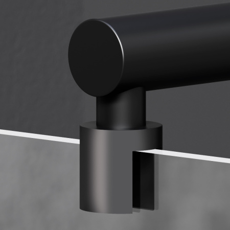 Душевая перегородка Am.Pm X-Joy W94WI-90-F1-BTE 90х195 стекло прозрачное профиль черный