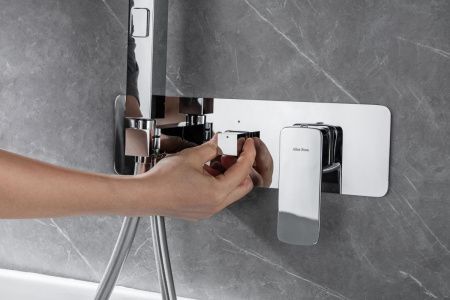 Смеситель для ванны с душем Allen Brau Infinity 5.21007-00 встраиваемый в стену хром