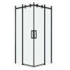 Душевой уголок Grossman Classic 300.K33.04.1010.21.00 100х100 стекло прозрачное профиль черный без поддона