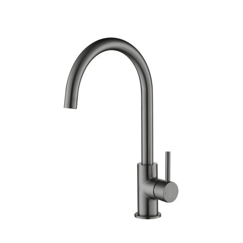 Смеситель для кухни Aquatek Европа AQ1382BGM на раковину черный хром без термостата
