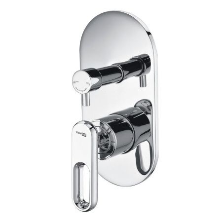 Смеситель для ванны и душа Wasserkraft Kammel 1800 1841 встраиваемый в стену хром