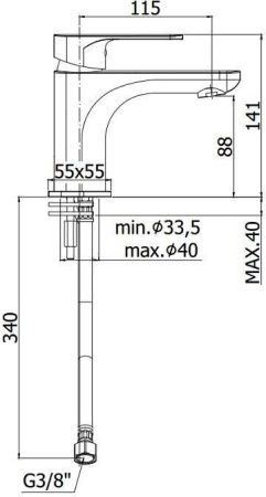Комплект смесителей Paffoni Sly 255128 хром с термостатом