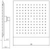 Верхний душ Aquanet Static AF330-84-S250B 25х25 черный