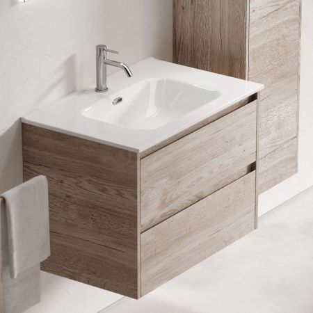 Тумба под раковину Sancos Libra LB70EG 70х50 подвесная цвет коричневый