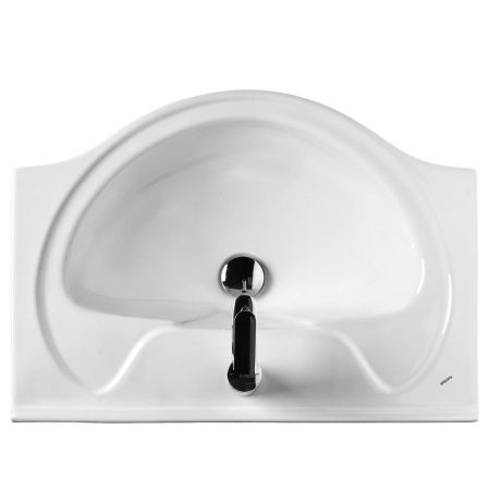 Раковина из сантехнического фарфора Santek Байкал WH109652 60х50 накладная цвет белый