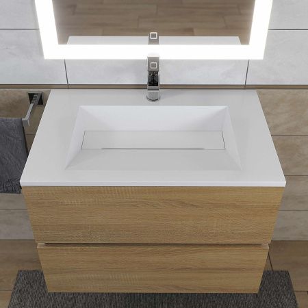 Тумба с раковиной Uperwood Barsa-Next 2900000094 70х50 цвет коричневый