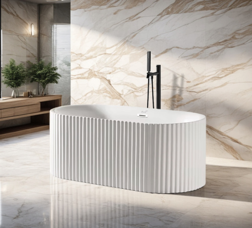 Ванна акриловая Cerutti SPA CT10348 170х75 отдельностоящая овальная