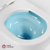 Унитаз подвесной Cezares RELAX CZR-38088-49-TH-TOR/SC белый с сиденьем микролифт безободковый смыв торнадо