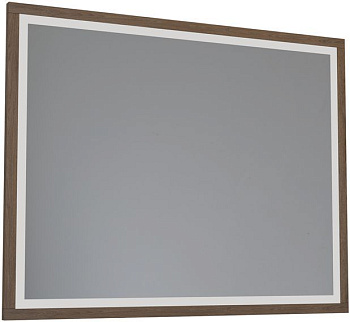 Зеркало в ванную Allen Brau Glority 1.35005.NW 90х75 цвет темное дерево