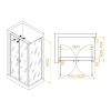 Душевой уголок RGW Passage 060814407-014 100х70 стекло прозрачное профиль черный без поддона