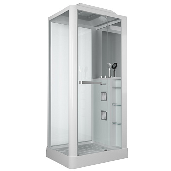 Душевая кабина Grossman GR122 100х80 прямоугольная с крышей ориентация универсальная Душевая кабина Grossman GR122 100х80 прямоугольная с крышей ориентация универсальная