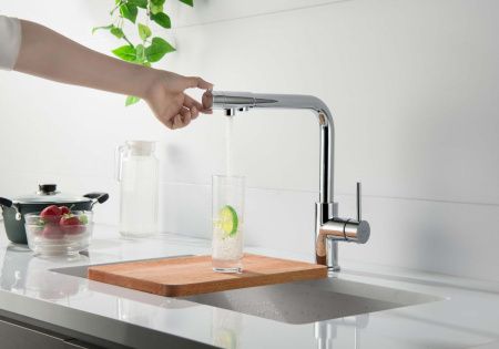 Смеситель для кухни Aquatek ЕВРОПА AQ1386CR на мойку хром