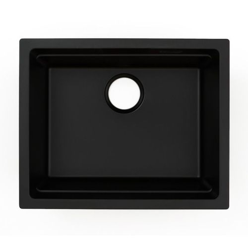 Кухонная мойка Grandex Aqua 500204 56х45 цвет черный поверхность матовая - фото 4