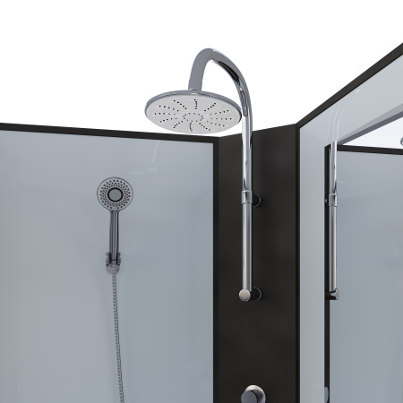 Душевая кабина Niagara Classic 67011414BKTG 90х90 четверть круга без крыши ориентация универсальная