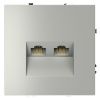 Розетка компьютерная двойная VOLTUM S70 VLS060205