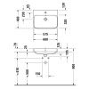 Раковина керамическая Duravit Happy D.2 Plus 2360600000 60 см накладная цвет белый 1 отверстие под смеситель