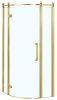 Душевой уголок Azario ONTARIO AZ-NBB2231-L 900 GOLD 90х90 стекло прозрачное профиль золото без поддона