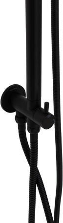 Душевая стойка Allen Brau Priority 5.31031-31 настенная цвет черный