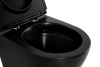 Унитаз подвесной BelBagno COLORATO BB062CHR-MB/BB062SC-MB черный с сиденьем микролифт безободковый каскадный смыв