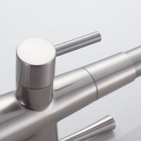 Смеситель для кухни Shevanik S428L на мойку сатин