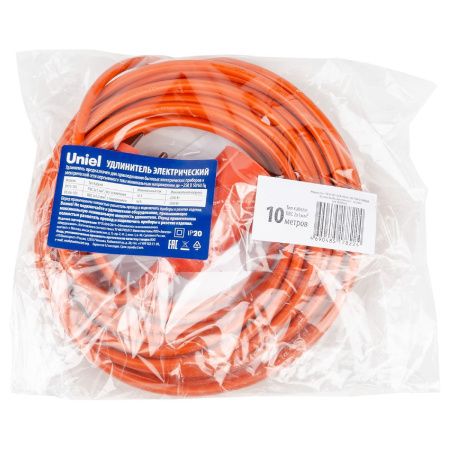 Удлинитель Uniel YX10-101 /UCK-1N/2x1,00/10M/O ORANGE