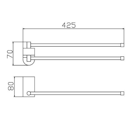 Полотенцедержатель Savol S-007396