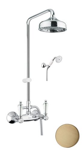 Душевая стойка Fiore 08ZZ0620 настенная цвет бронза - фото 2