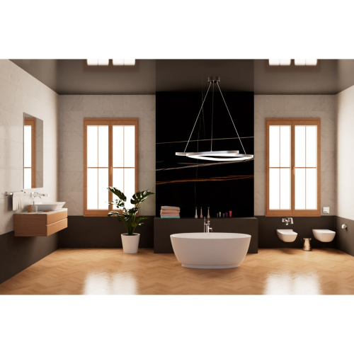 Ванна акриловая Frank 125096 160х81 отдельностоящая овальная с ножками - фото 4